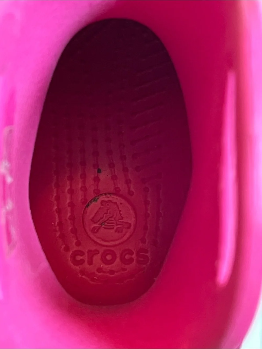 CROCS Kids Bright Pink Handle Rain Boots